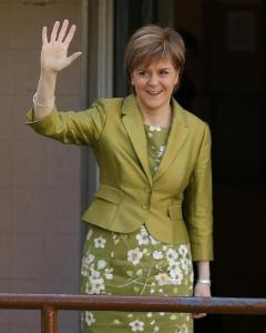Nicola Sturgeon, la líder del Partido Nacional Escocés. - REUTERS