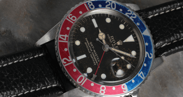 Rolex GMT Master Vintage Red and Blue Pepsi Bezel Mens Watch 1675