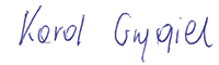 Karol Grygiel podpis