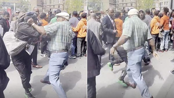 Man Clobbers Disturbed Woman in Face at NYC Earth Day Event — Just Steps from Eric Adams
