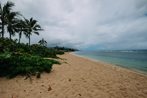 An empty ʻĀweoweo beach in Waialua.