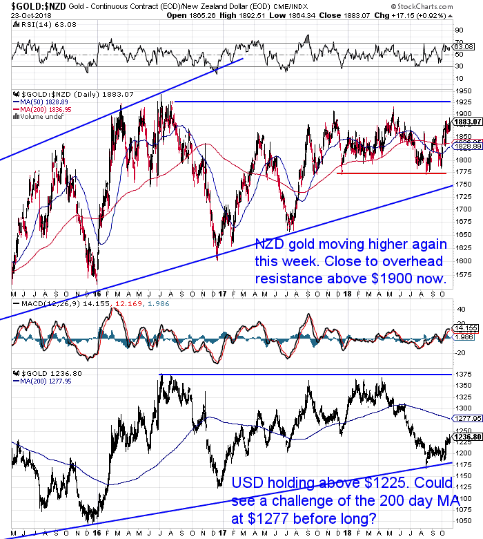 NZ Dollar Gold Chart