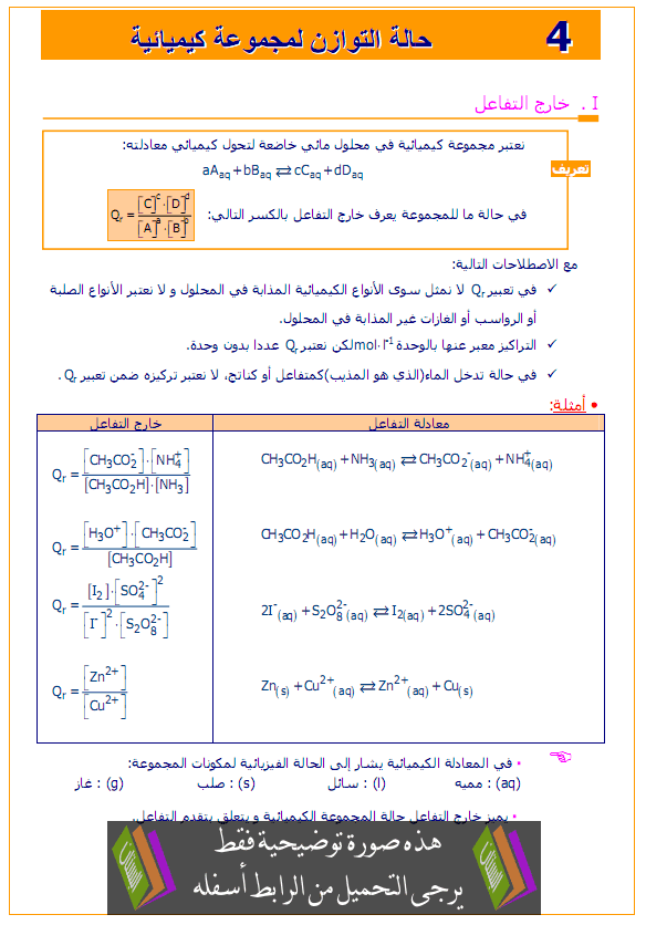 درس الكيمياء: حالة توازن مجموعة كيميائية – الثانية باكالوريا علوم زراعية Halat-tawazon-majmo3a