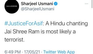 India: Muslim columnist says ‘A Hindu chanting Jai Shree Ram is most likely a terrorist’