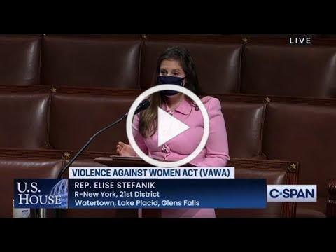 Stefanik Offers Amendment on House Floor to Provide Extension for Violence Against Women Act