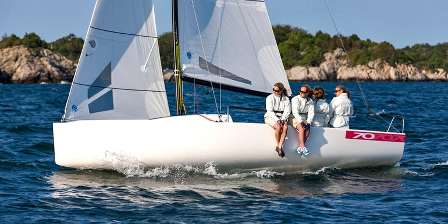 Women's J/70 sailing team