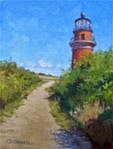 'Lighthouse at Aquinnah' An Original Oil Painting by Claire Beadon Carnell 30 Paintings in 30 Days C - Posted on Sunday, January 4, 2015 by Claire Beadon Carnell