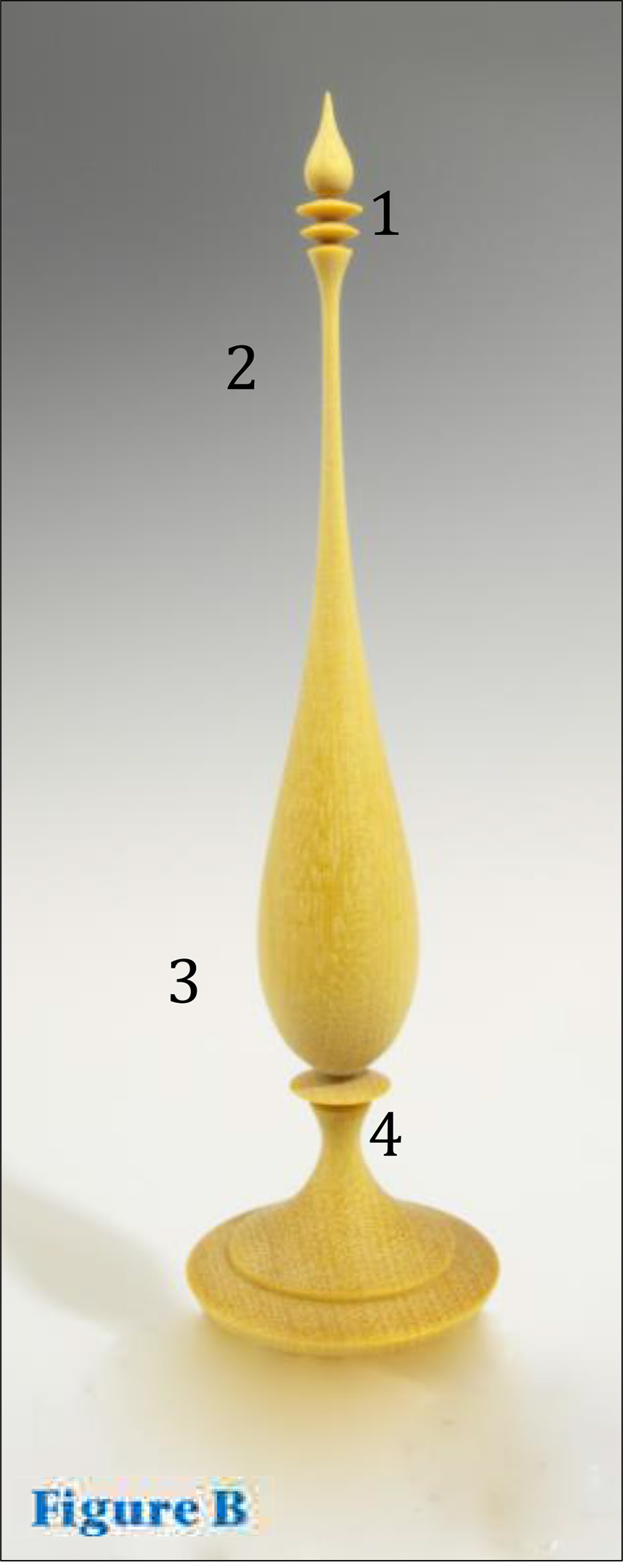 Figure
 B, Keith Tompkins, Woodturning Fundamentals, May 2014 