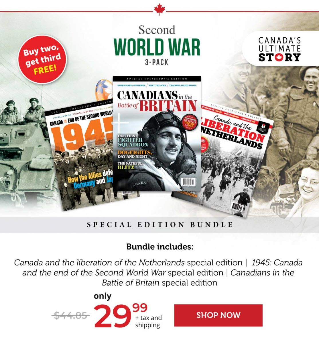 Second World War 3-pack – Buy two, get third FREE!