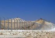 The new security fence is under construction along the Israel-Egypt border.