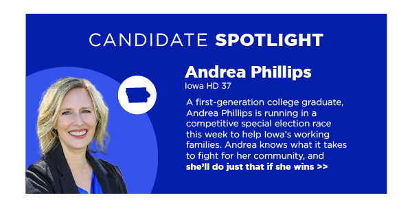 Candidate Spotlight: Andrea Phillips – IA HD 37