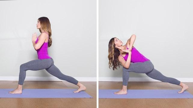 Crescent Twist yoga pose