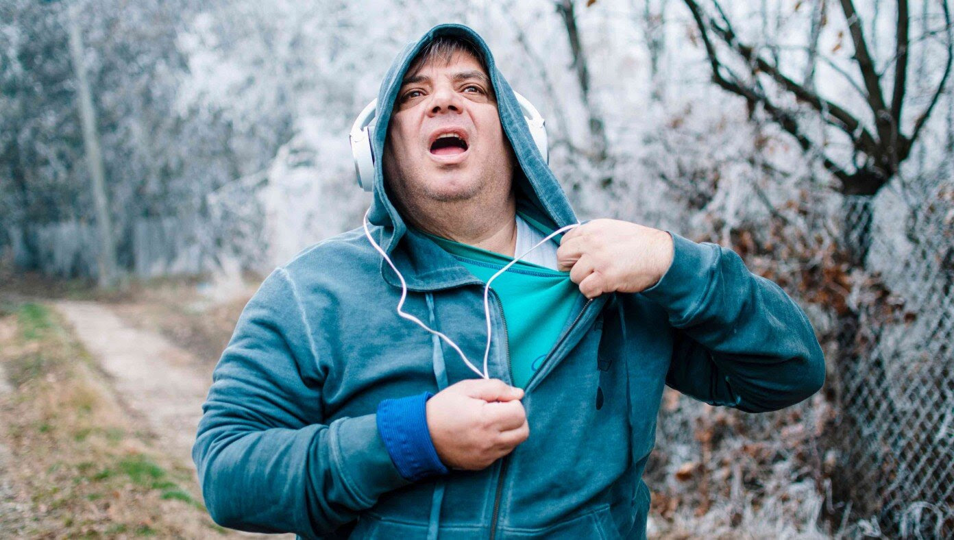 After Winter Jog, Man Decides Obesity Not So Bad