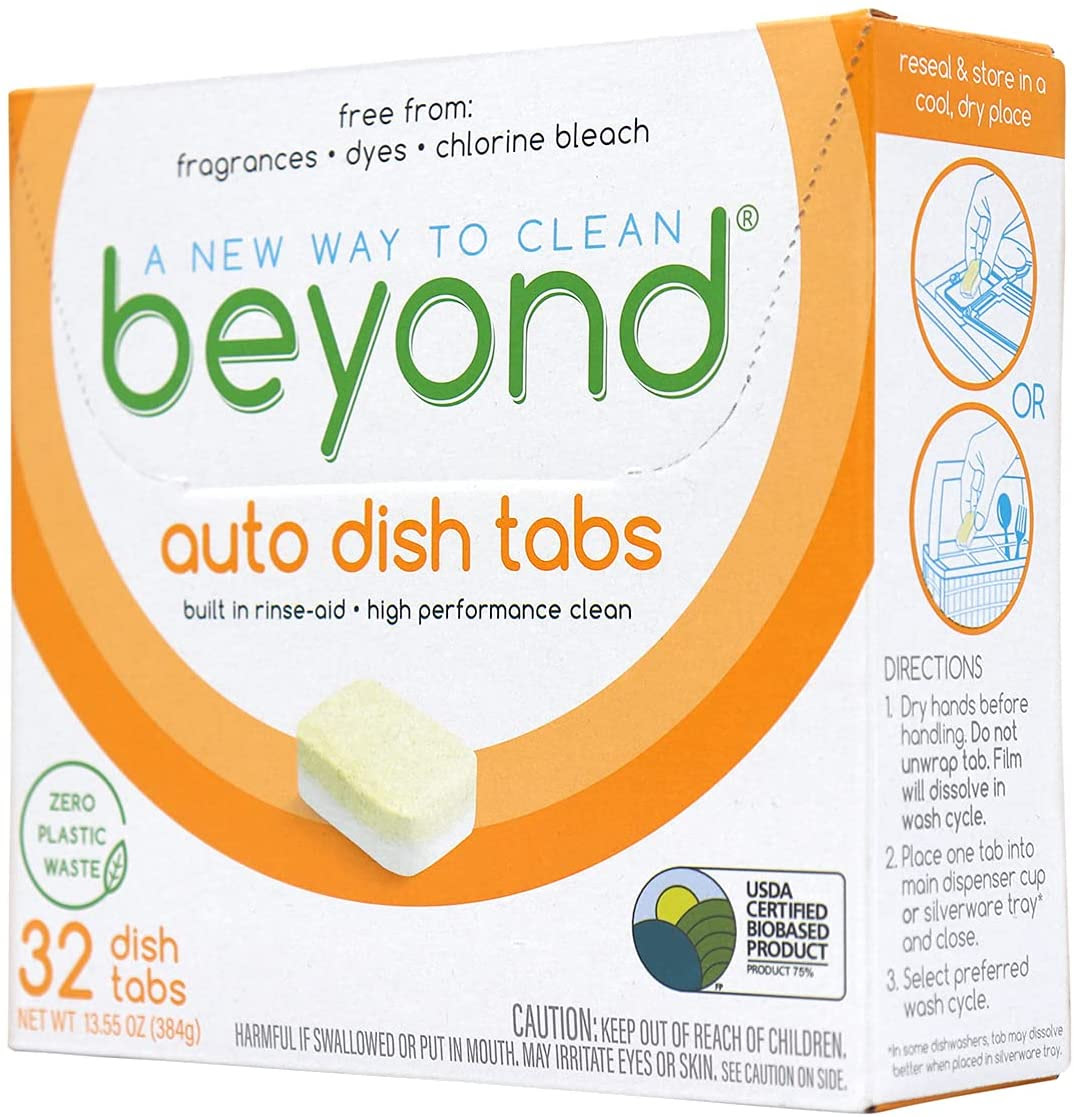 Image of Natural Dishwasher Tablets - Fragrance Dye Free - Zero Plastic Waste - Certified Biobased