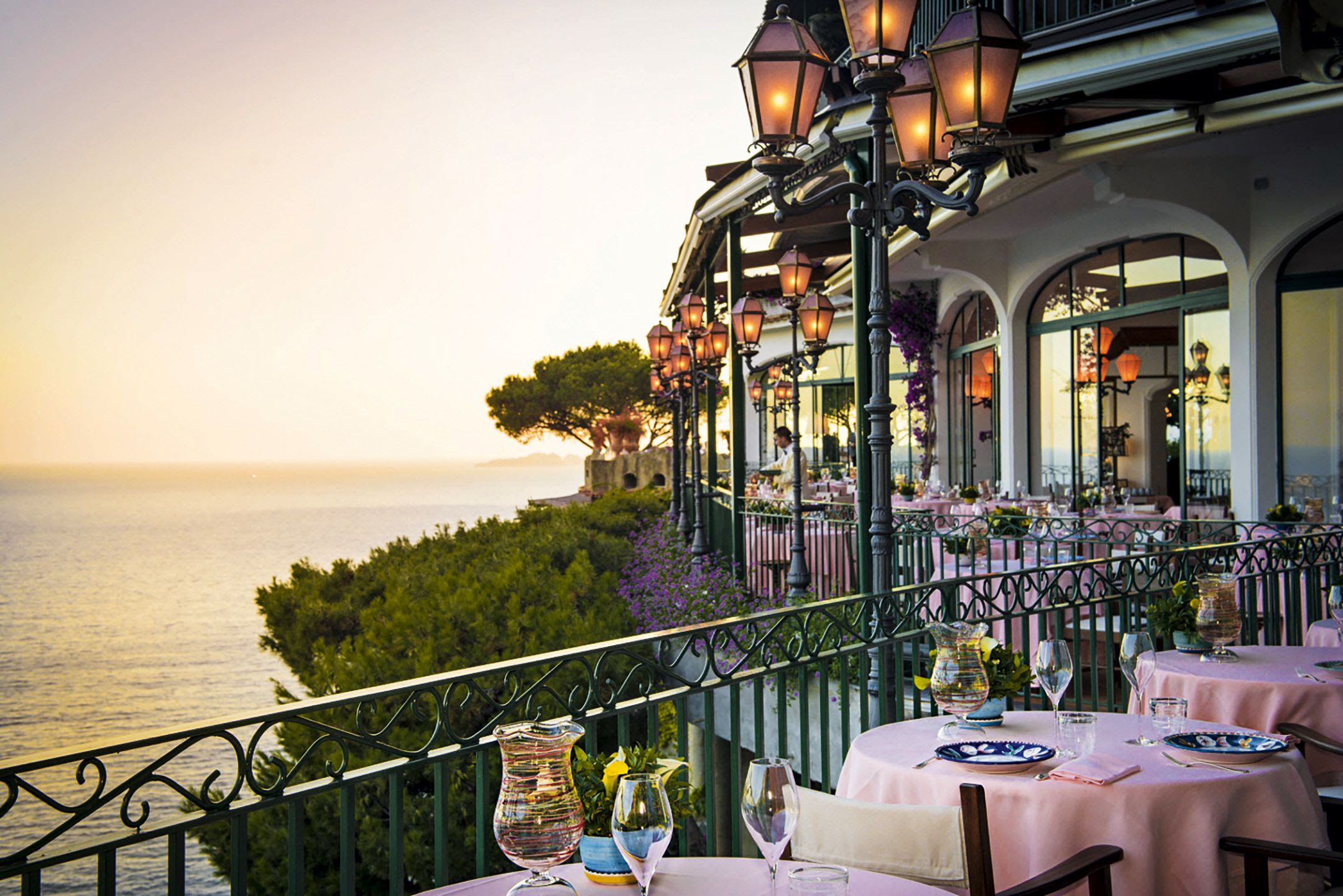 We ate very well during our week. Haute cuisine by cliffside vistas in Sorrento Amalfi