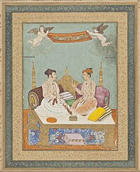Maharaja Jai Singh of Amber and Maharaja Gaj Singh of Marwar, 1630.jpg