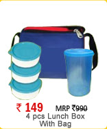 4 pcs Lunch Box With Bag