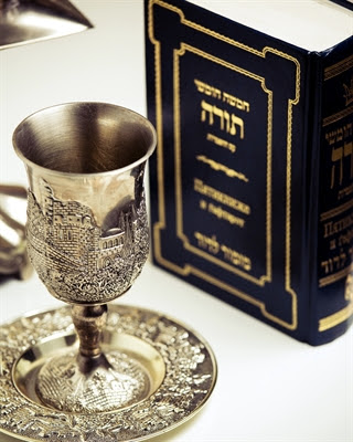 Torah and Kiddish cup