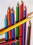 Color the Day Happy - still life colored pencils painting by Linda Apple - Posted on Tuesday, January 27, 2015 by Linda Apple