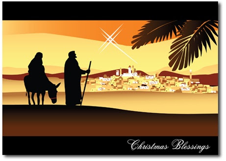 Image result for Christmas card with the Holy Family
