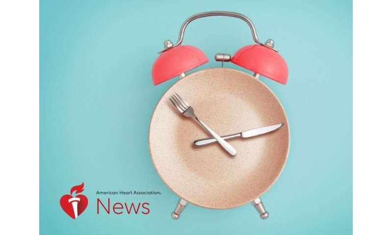 AHA news: inconsistent mealtimes linked to heart risks