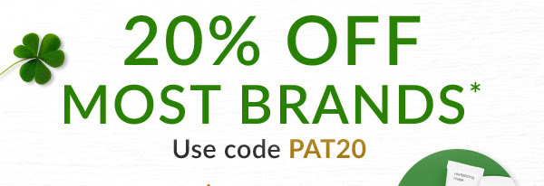 20% Off Most Brands