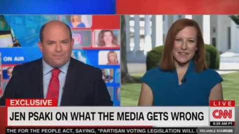 CNN's Brian Stelter Begs Jen Psaki to Say What the Media 'Get Wrong' When Covering Biden