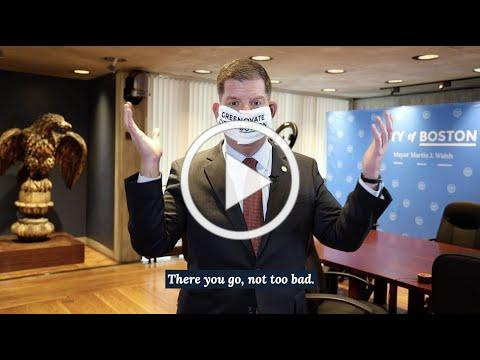 Mayor Walsh shares a tutorial on how to make a face covering