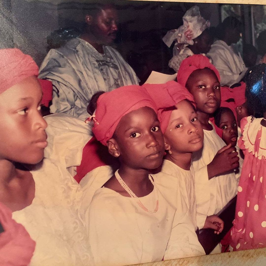"She would have been my spec even when I was 10" - Banky W says as he shares photos of his wife, Adesua, as a girl
