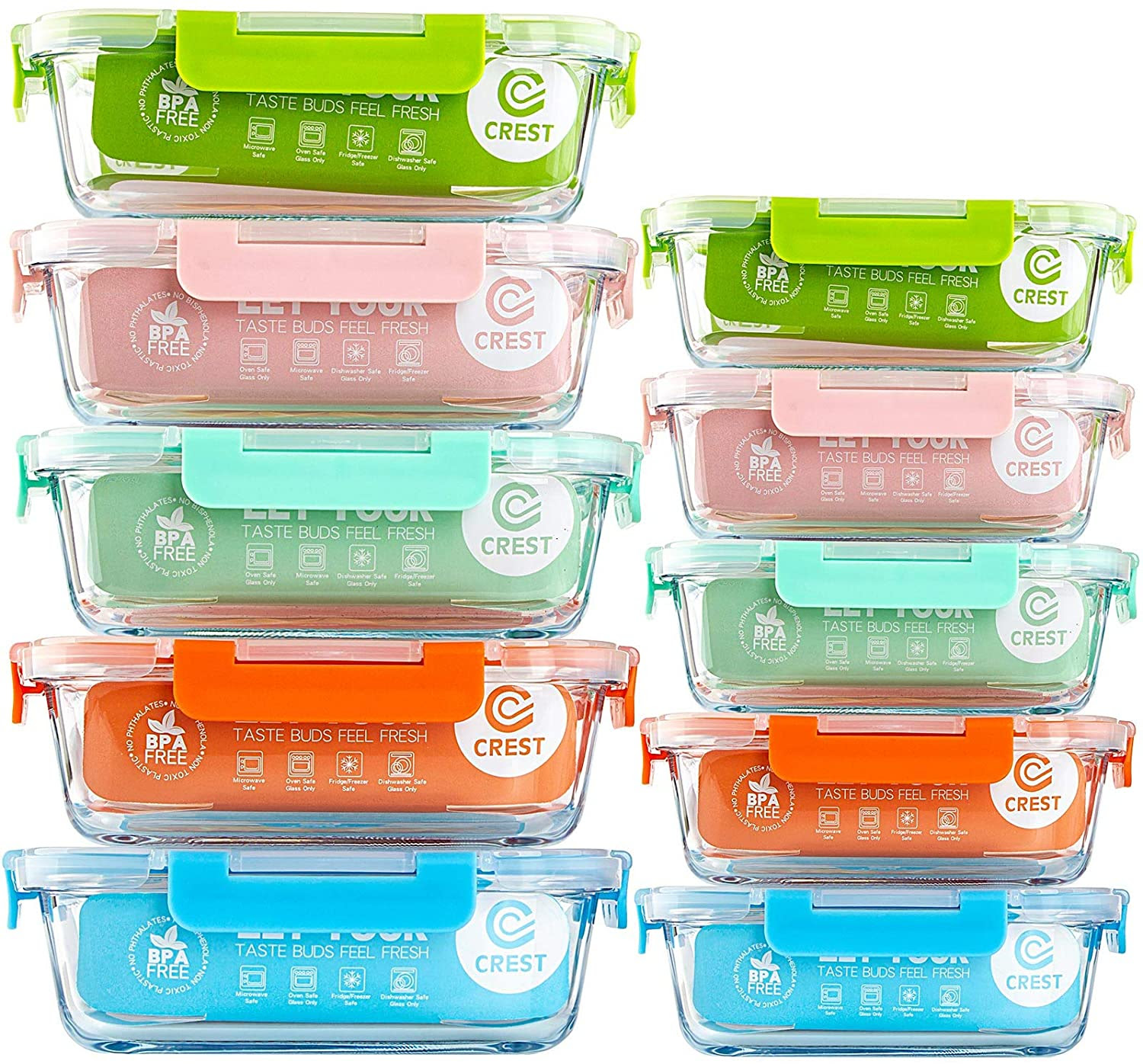 Image of Airtight Glass Food Storage Containers
