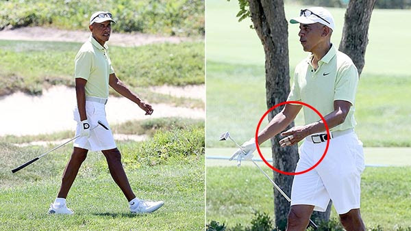 Obama Spotted at Golf Course with Bandaged Hand, Days After Death of Personal Chef