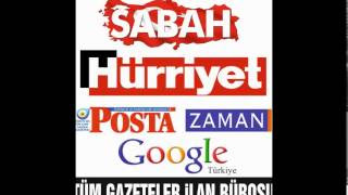Hürriyet Gazetesi İlan Ajansı 0212 585 23 75 Sabah Ticari İlan bürosu