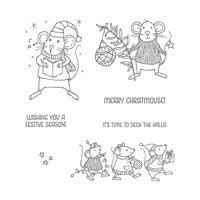 Merry Mice Clear-Mount Stamp Set
