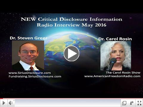 Dr. Steven Greer and Dr. Carol Rosin