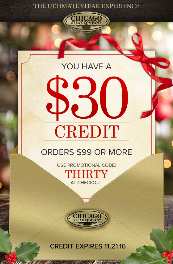 $30 Credit for Holiday Shopping