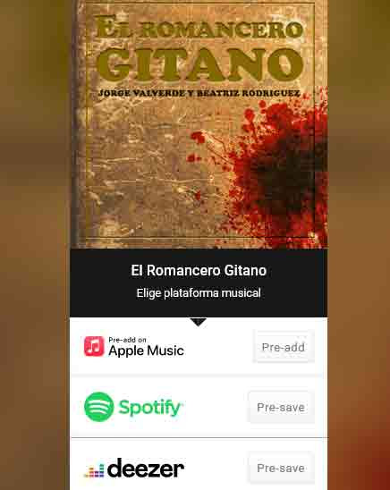 enlaces plataformas de El Romancero Gitano