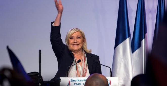 En la primera vuelta del pasado día 6, en la que el FN se colocó en cabeza en seis de las 13 regiones, superó en Nord Pas de Calais Picardie a conservadores y socialistas con un porcentaje del 40,6%.- EFE