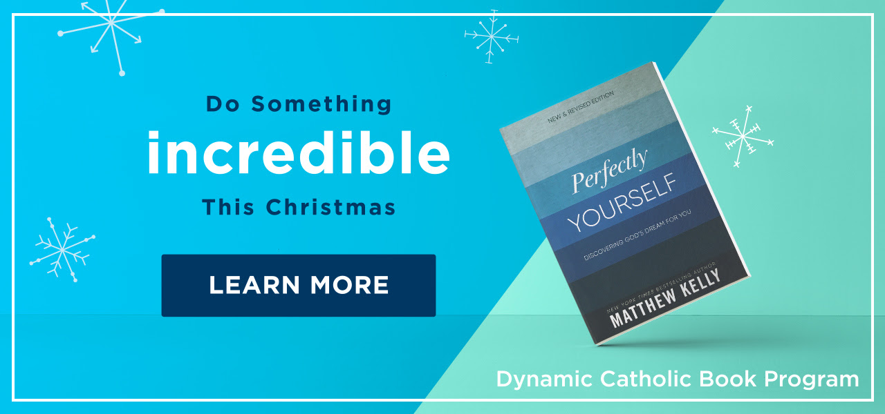 Do something incredible this Christmas - LEARN MORE - Perfectly Yourself - Dynamic Catholic Book Program