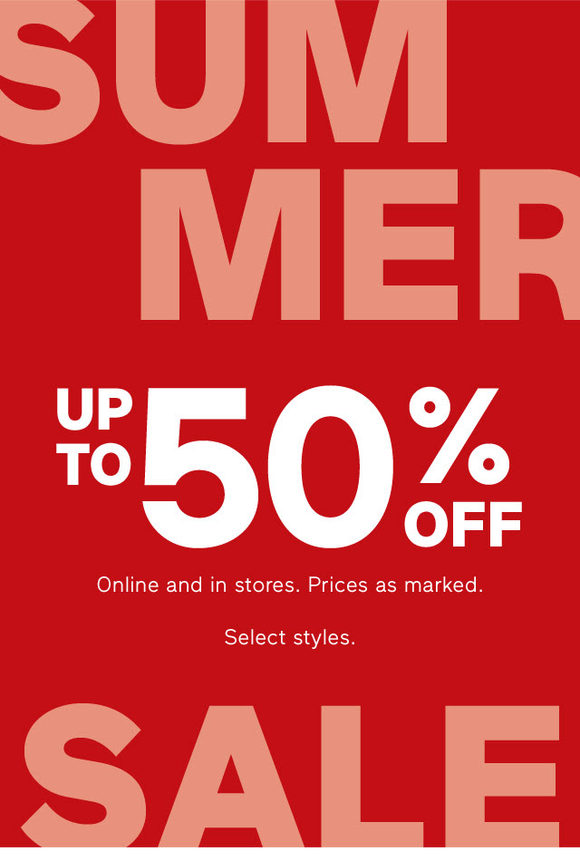 SUMMER SALE | UP TO 50% OFF