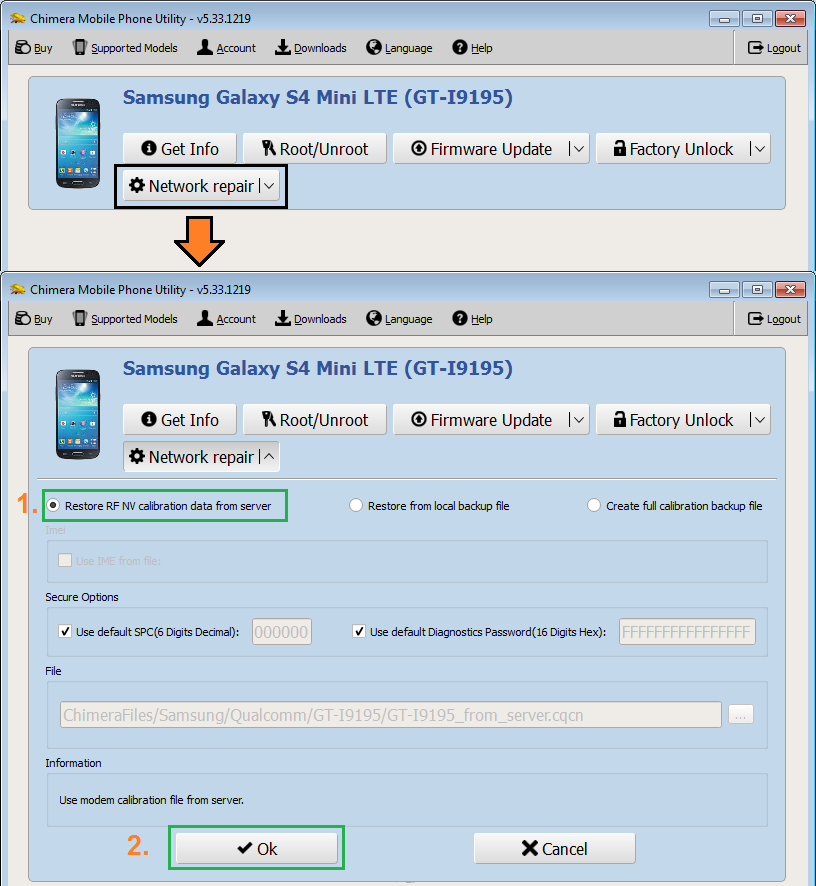 ChimeraTool update: v.5.33.1456 Samsung_network_repair_guide