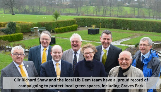 Richard Shaw and the Lib Dem team in Graves Park