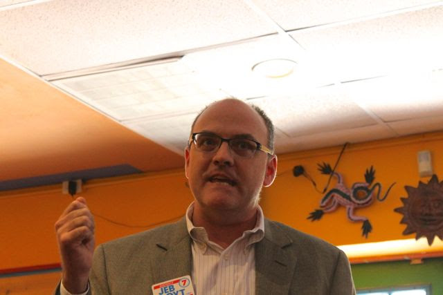 Jeb Boyt received the Austin Environmental Democrats endorsement for the District 7 city council race.