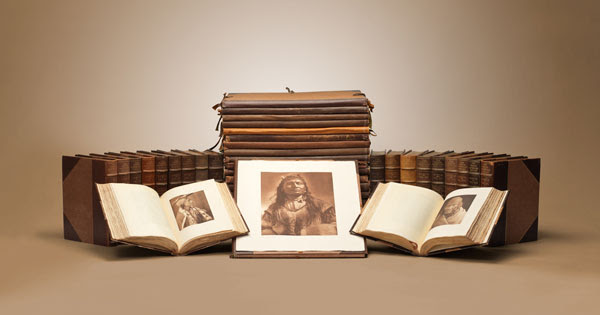 Edward S. Curtis; The North American Indian, Portfolios 1-20; and Vols. 1-20 (displayed above);
Stickley Brothers, American Oak Book Cabinet; Estimate $1,500,000-2,500,000