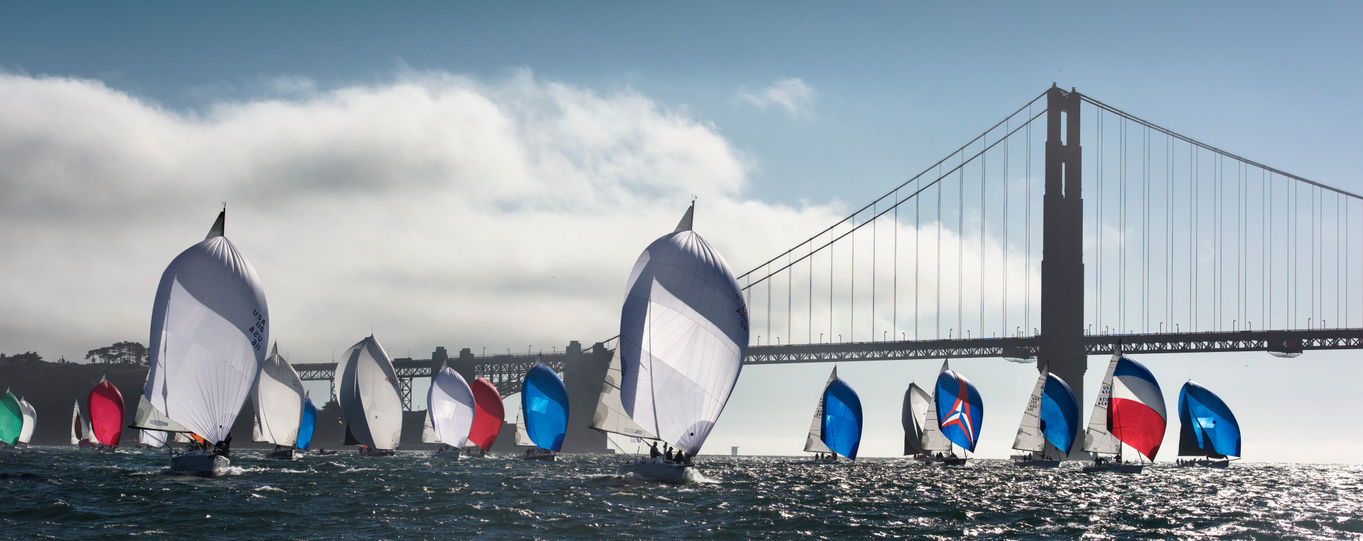 J/105 sailing on San Francisco Bay