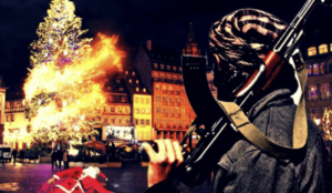 Islamic State publishes image depicting murdered Santa in Strasbourg square