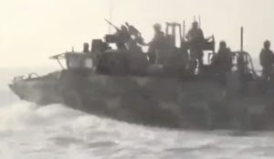 Iran releases footage of Islamic Revolutionary Guards in speedboats ‘chasing US Navy vessel in Persian Gulf’