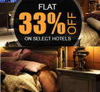 Get Flat 33% Off on Hotels 