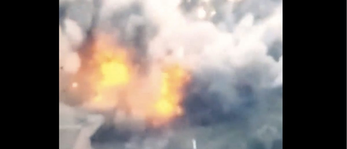 Viral War Video Shows Massive Strike On Russians In Ukraine