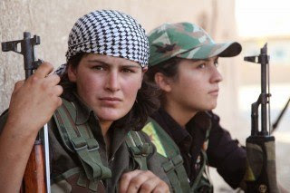 Two YPG fighters