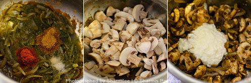 How to make mushroom biryani - Step3